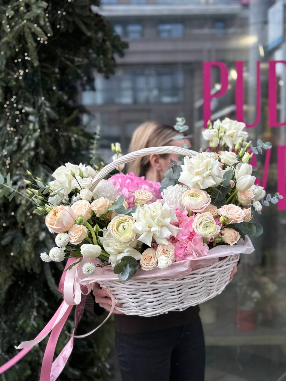 Корзина “Pudra Flowers”